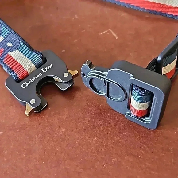 Christian Dior x Alyx Red, White & Blue Belt with Dust Bag - Picture 4 of 9
